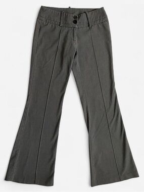 Vintage Y2K gray flare low rise dress pants